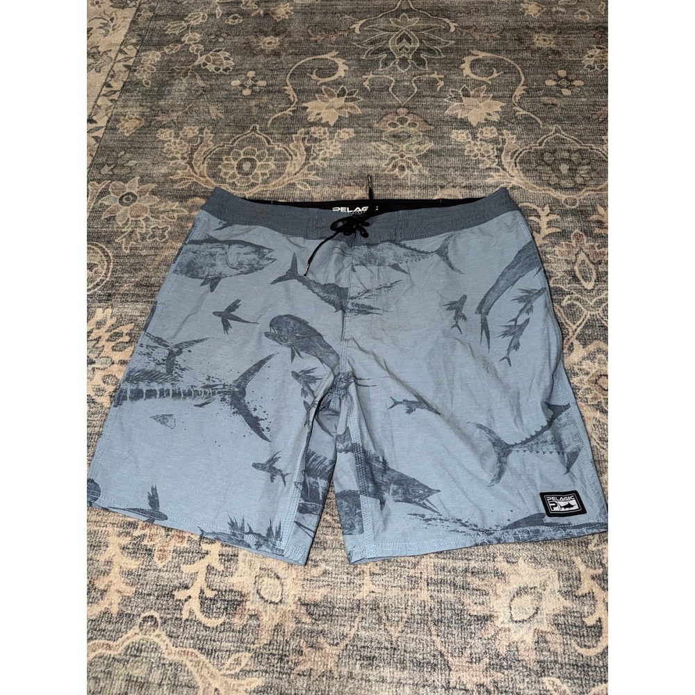 Pelagic Deep Drop Gyotaku Fishing Shorts